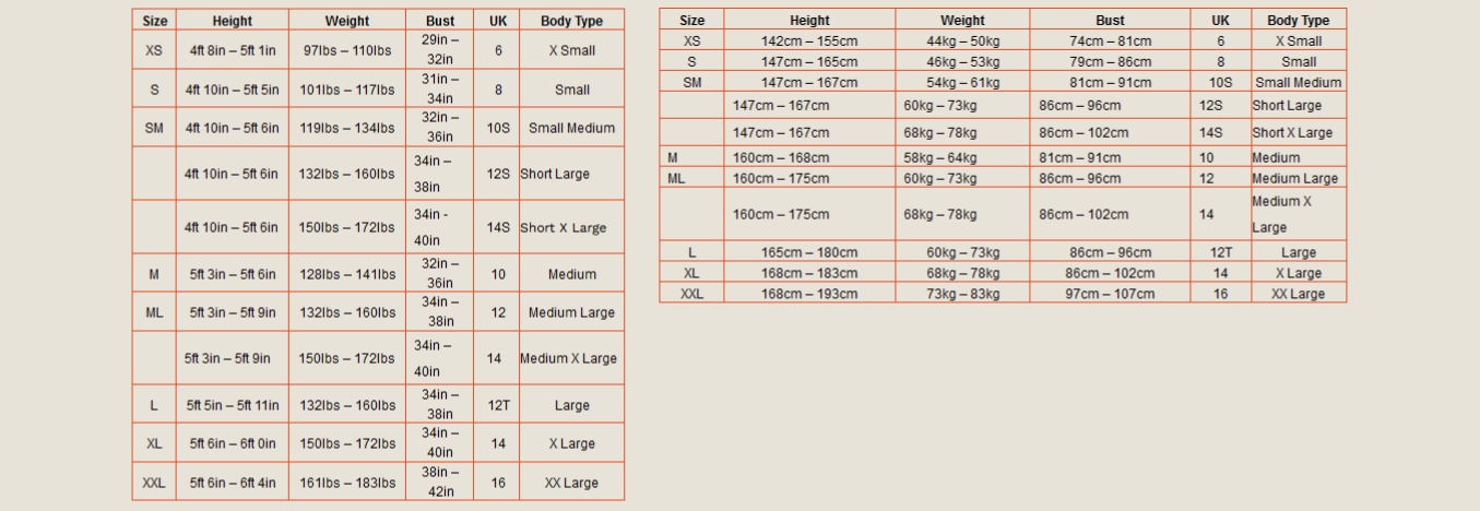 2024 Zone3 Womens Breaststroke Wetsuit Size Chart 0 Grentabelle